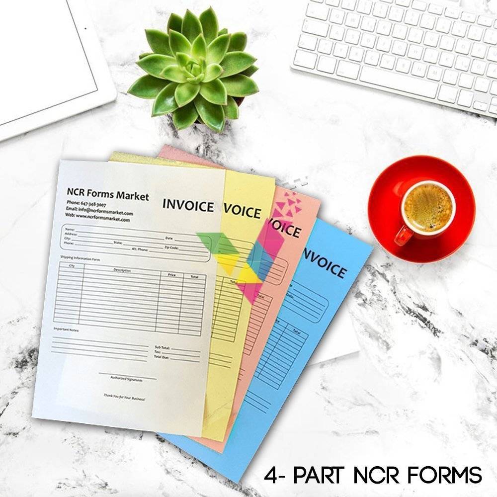 4 part Carbonless Forms 1 4 Part Ncr Forms 1