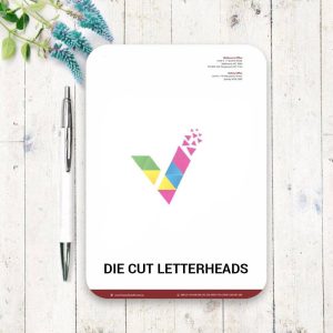 Die cut letterheads