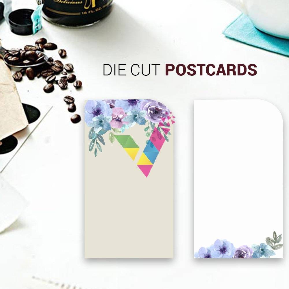 Customized Die-Cut Cards 1 Die cut postcards
