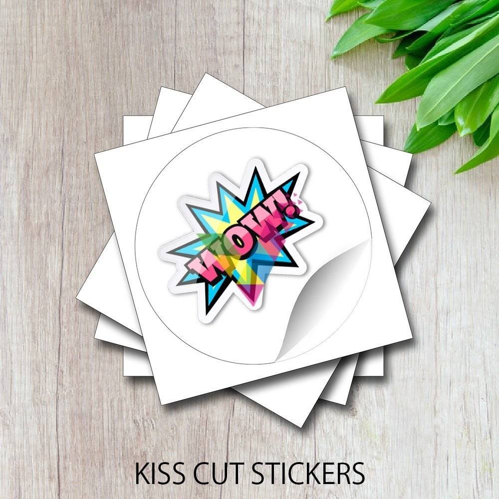Kiss Cut Stickers on Sheets 1 Kiss cut stickers