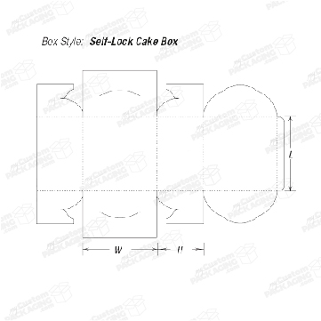 Four Corner Cake Box 3 standard cake and pastry box 01